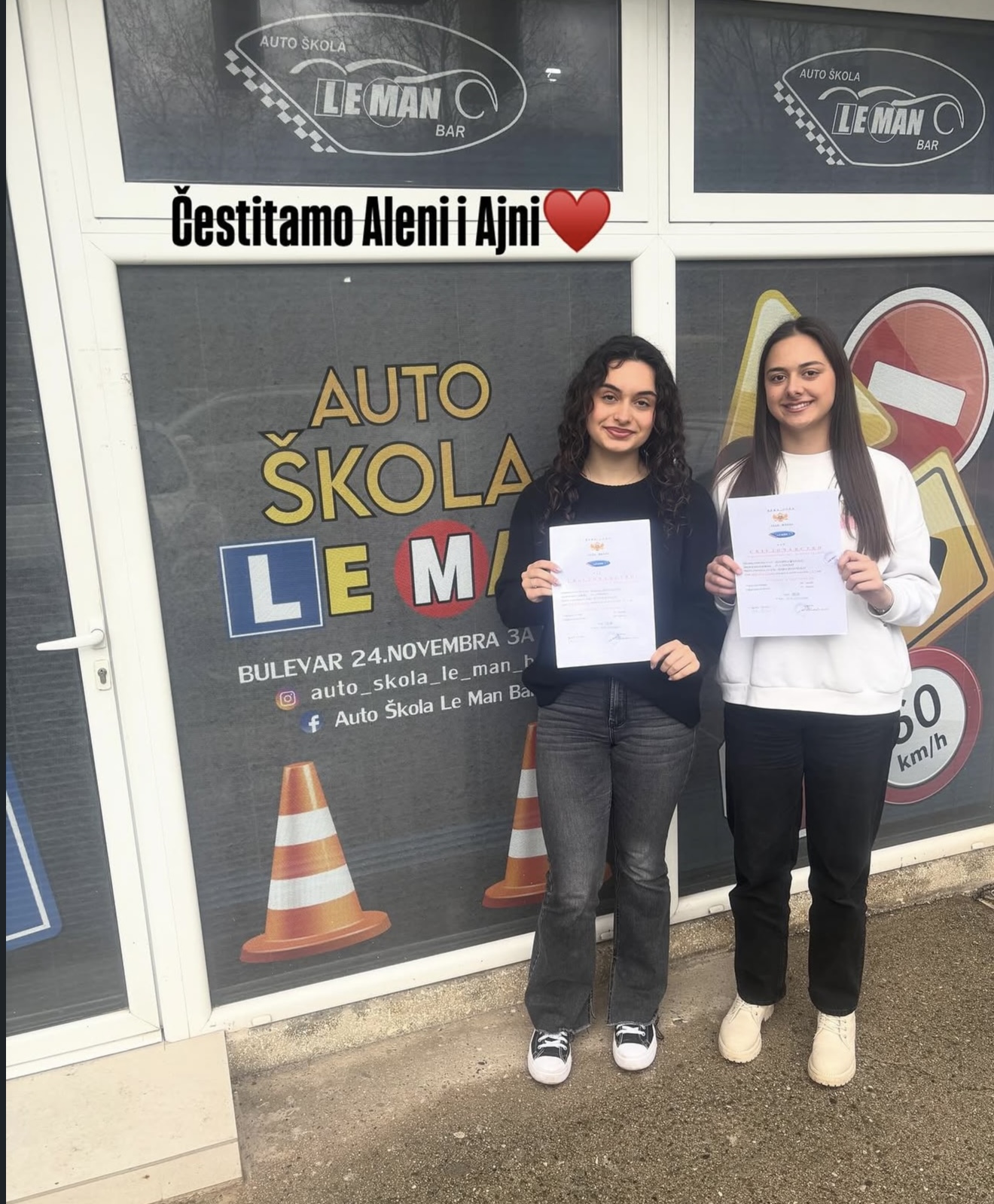 Polaznik Auto Škole LE MAN nakon položenog ispita
