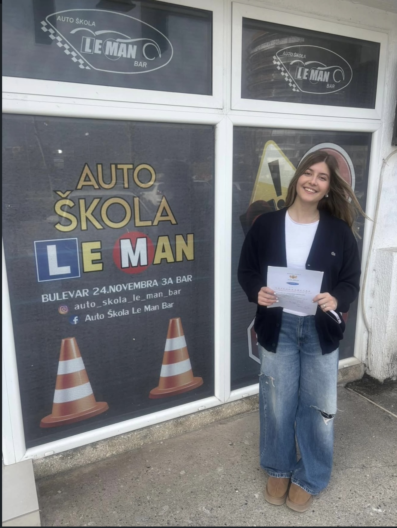 Polaznik Auto Škole LE MAN nakon položenog ispita